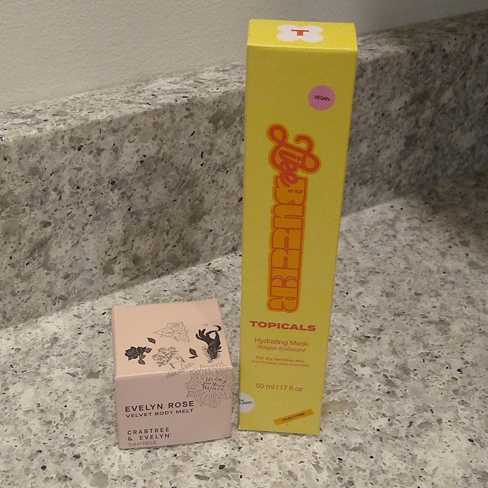 Like Butter hydrating mask and Evelyn rose velvet body melt